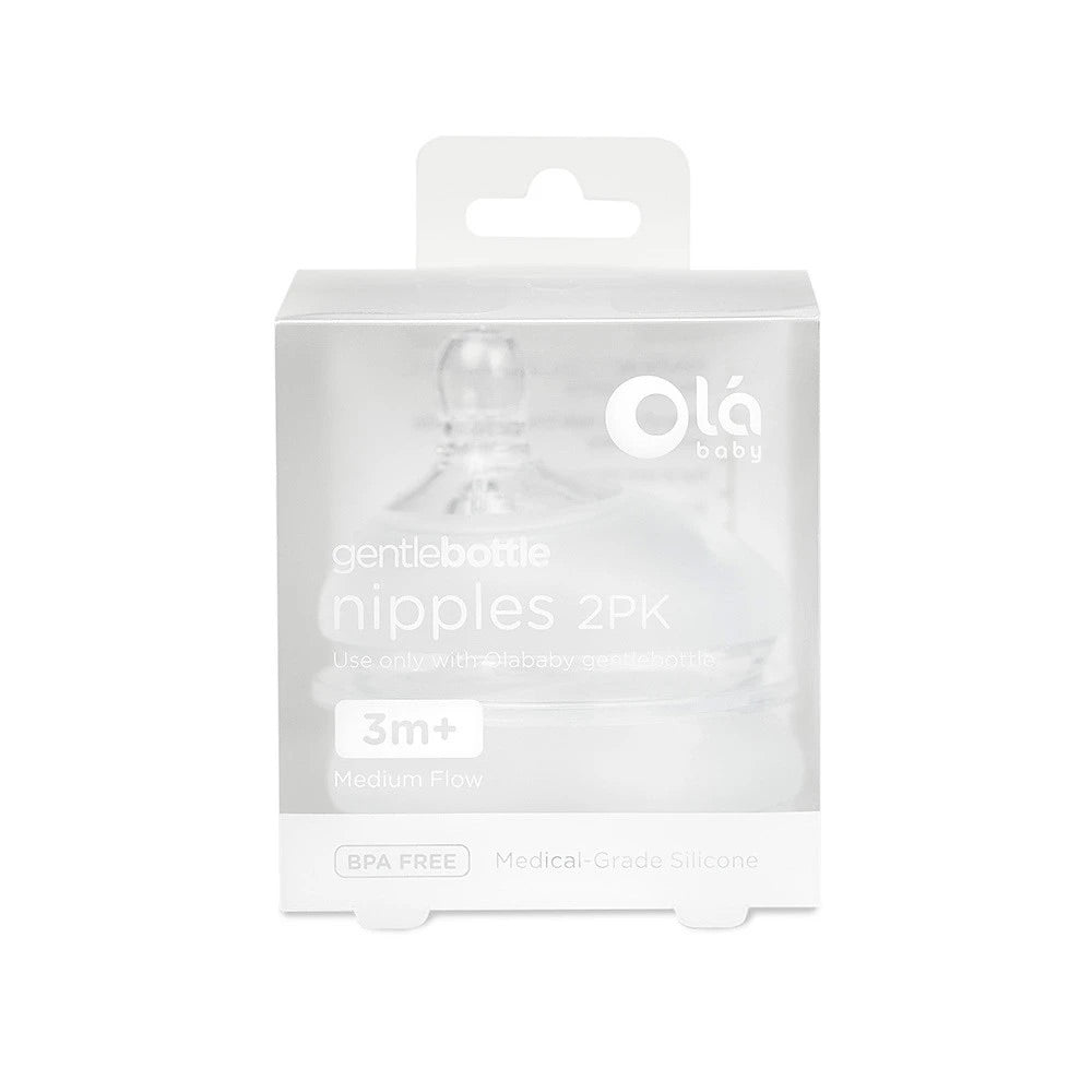 Olababy Nipple 2PK Medium Flow - Elegant Mommy