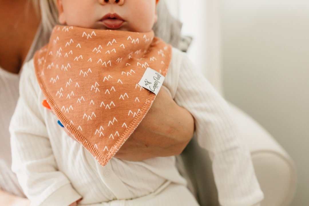 Copper Pearl Atwood Bibs - Elegant Mommy