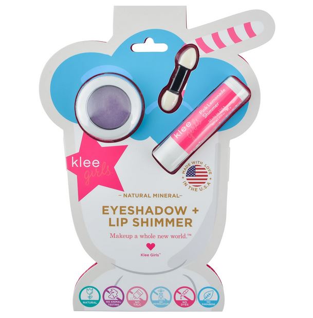 Fairy Purple Twinkle - Klee Girls Eyeshadow Lip Shimmer Set - Elegant Mommy