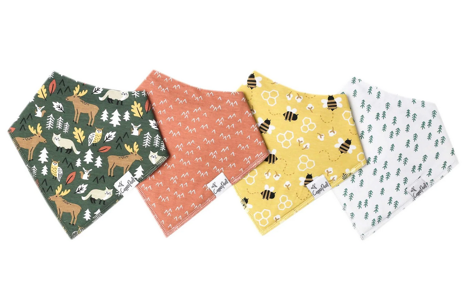 Atwood Single Bandana Bib By Copper Pearl  - Elegant Mommy