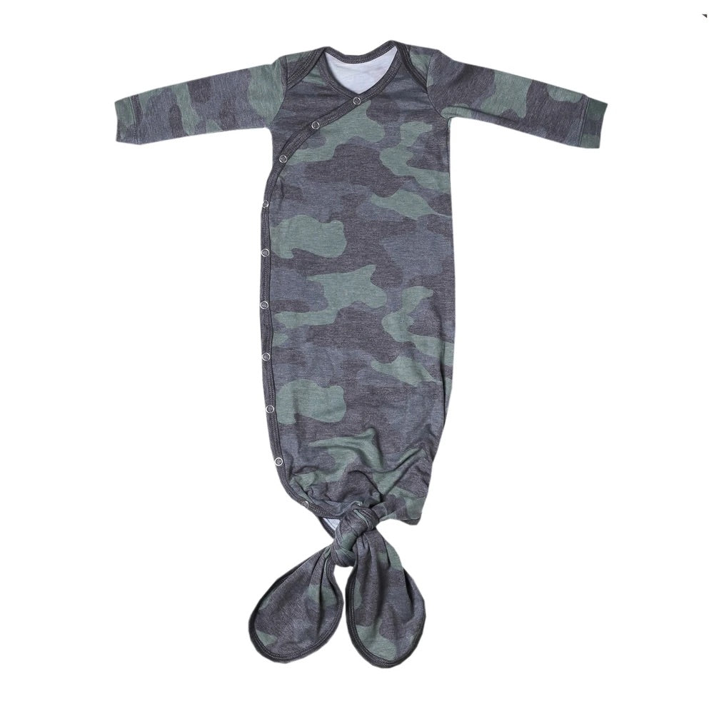 Hunter Newborn Knotted Gown - Elegant Mommy