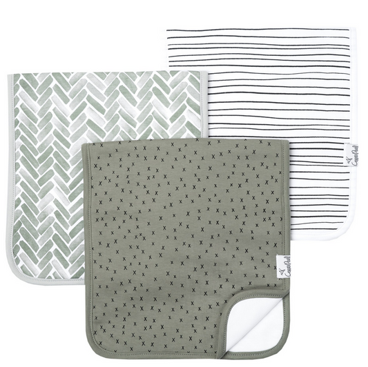 Copper Pearl Alta  Burp Cloths - Elegant Mommy
