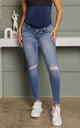 Rainie Maternity Ankle Skinny Jeans - Elegant Mommy