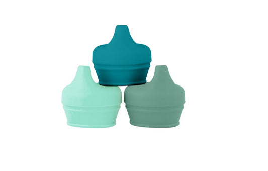 Boon Snug Spout 3 Pack Lids - Green - Elegant Mommy