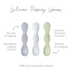 Silicone Dipping Spoons 3 Pack- Taffy - Elegant Mommy