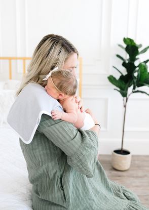 Copper Pearl Lennon Burp Cloth - Elegant Mommy