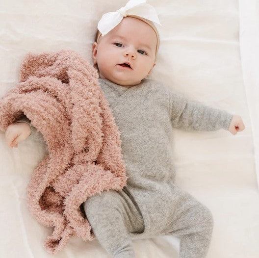 Saranoni: Ribbed Bamboni Mini Blanket - Elegant Mommy