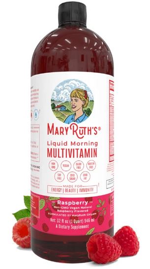 '-Mary Ruth's  Liquid Morning Multivitamin Essentials+ Raspberry - Elegant Mommy