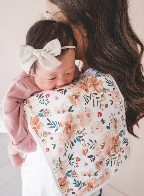 Copper Pearl Autumn Burp Cloths - Elegant Mommy