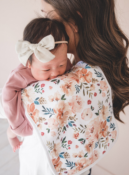 Copper Pearl Autumn Burp Cloths - Elegant Mommy