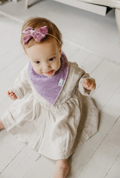 Blush Single Bandana Bib By Copper Pearl - Elegant Mommy