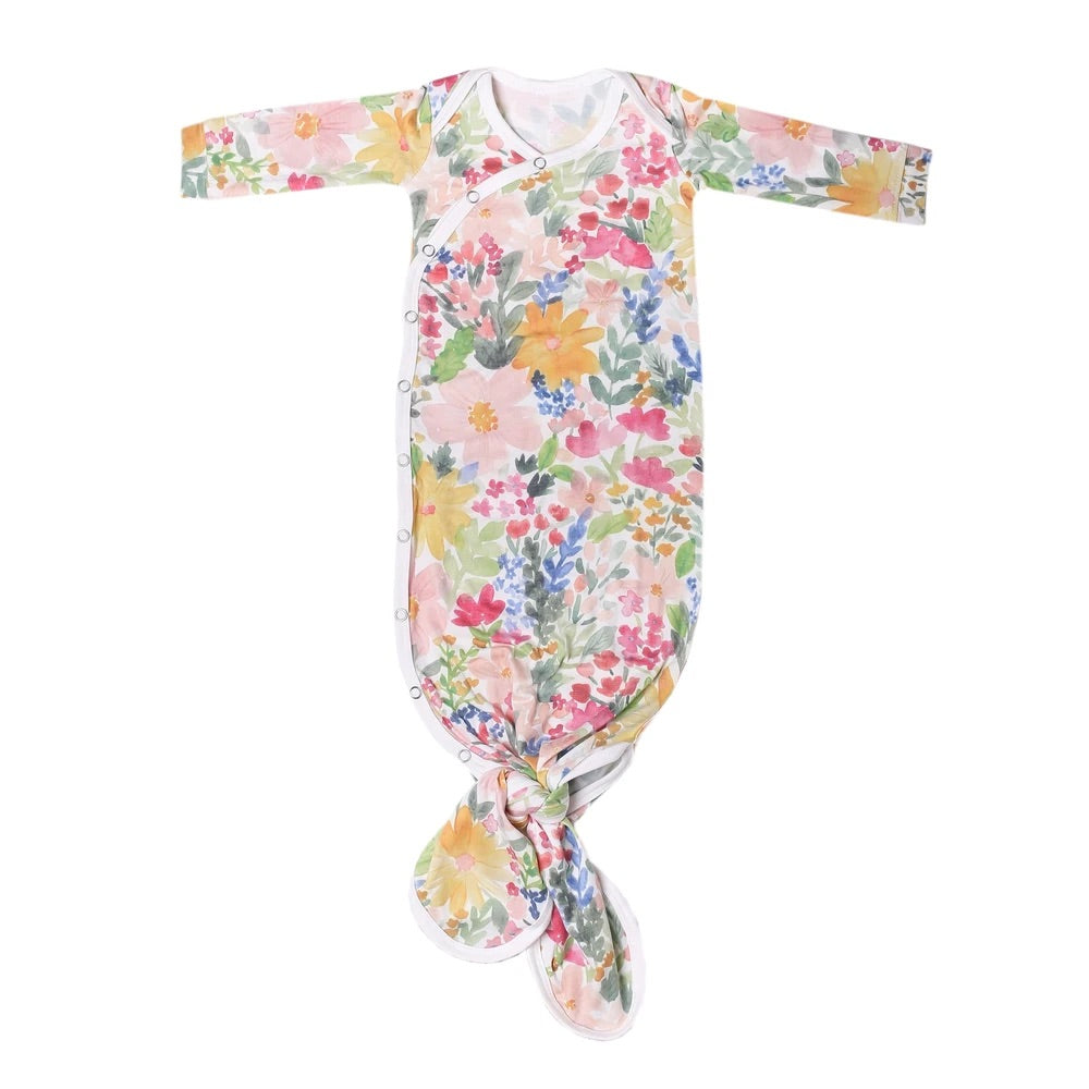 Lark Newborn Knotted Gown - Elegant Mommy