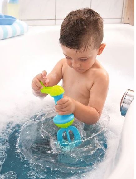 Bubble Bath Whisk, blue - Elegant Mommy