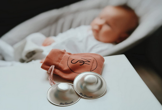 Silver Nursing Cups - Elegant Mommy