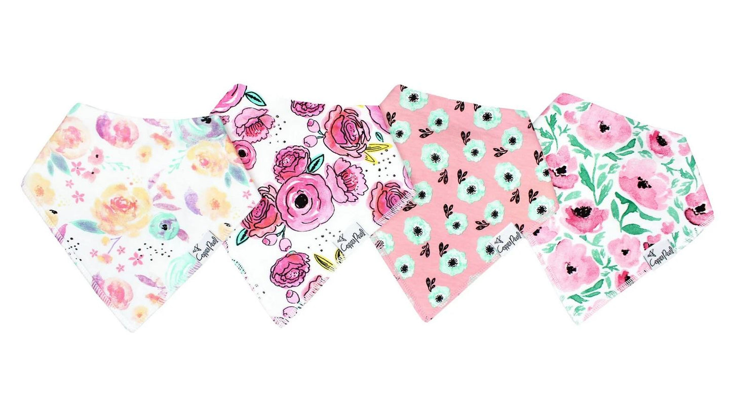 Copper Pearl  Bloom Bibs - Elegant Mommy