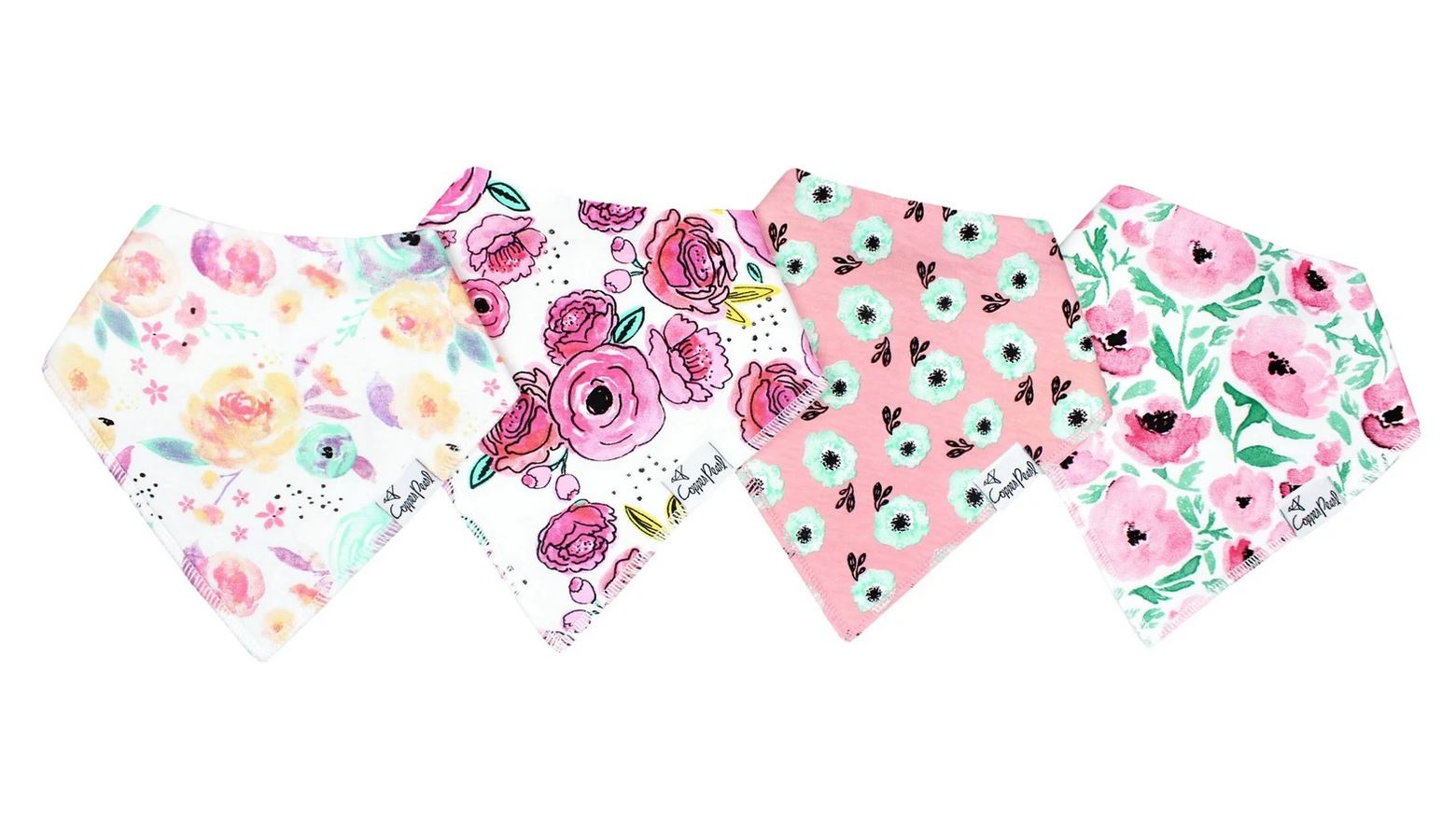 Copper Pearl  Bloom Bibs - Elegant Mommy