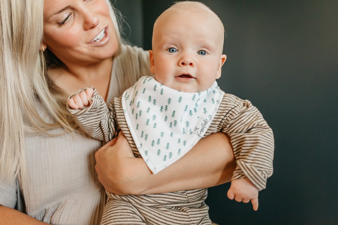Copper Pearl Atwood Bibs - Elegant Mommy