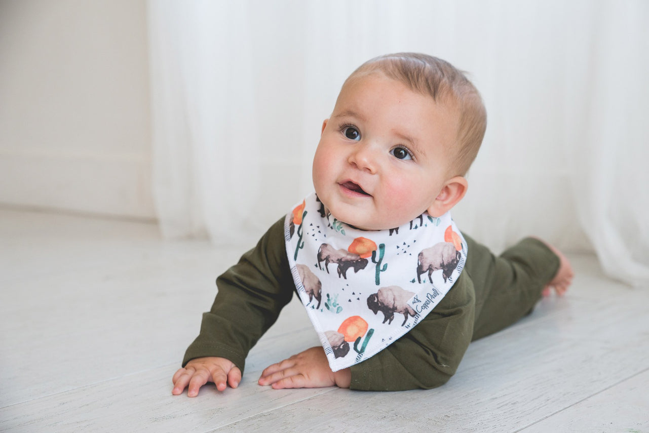 Copper Pearl  Bison Bibs - Elegant Mommy
