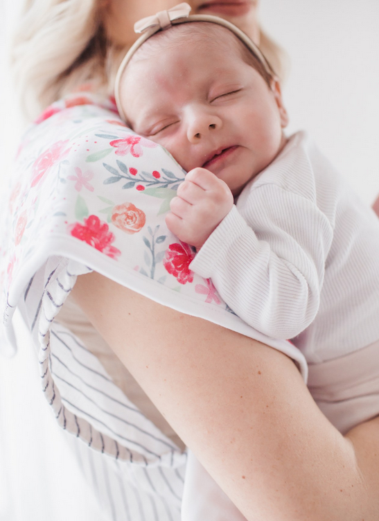 Copper Pearl June Burp Cloth - Elegant Mommy