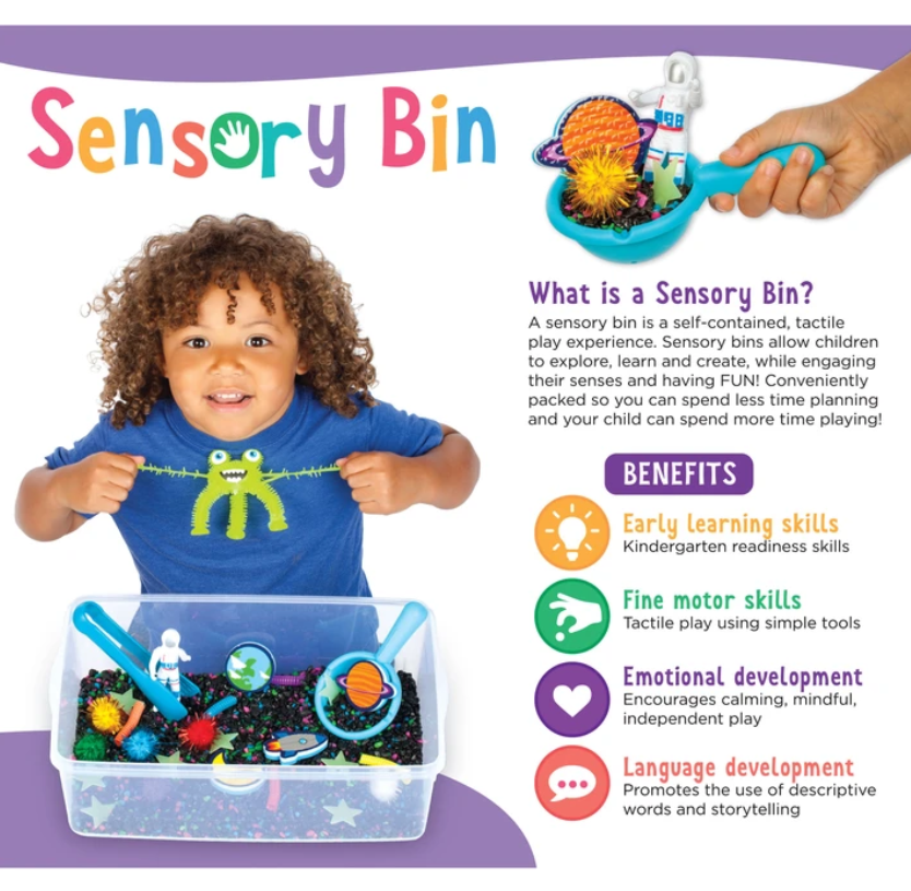 Sensory Bin Outer Space - Elegant Mommy