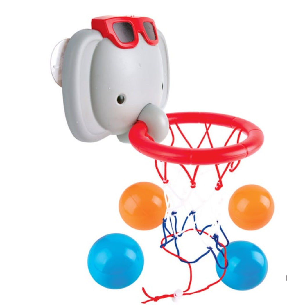 Bath Time Basketball Elephant - Elegant Mommy