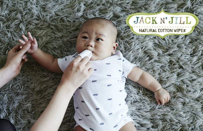 Jack N Jill Baby Gum and Tooth Wipes 25 pk - Elegant Mommy