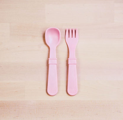 Replay, Toddler Utensil Fork and Spoon Set - Elegant Mommy