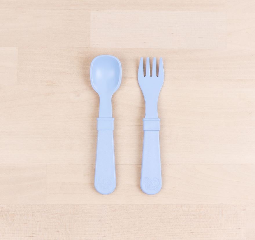 Replay, Toddler Utensil Fork and Spoon Set - Elegant Mommy