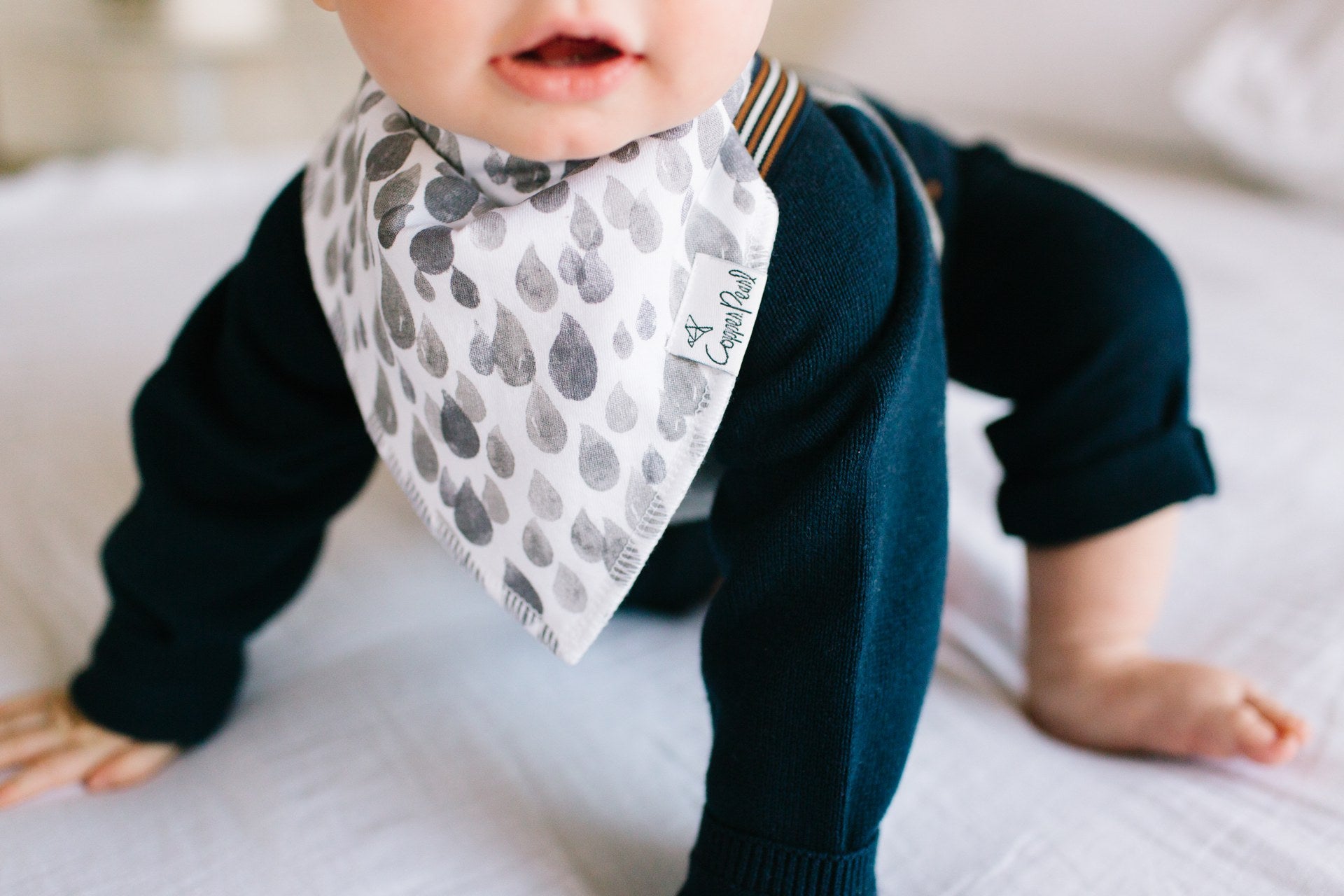 Copper Pearl Noah Bibs - Elegant Mommy