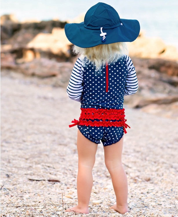 Navy Sun Protective Hat - Elegant Mommy