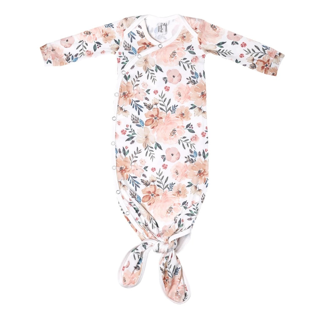 Autumn Newborn Knotted Gown - Elegant Mommy