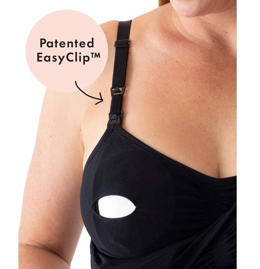 Sublime Hands Free Pumping Tank Black - Elegant Mommy