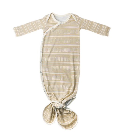 Clay Newborn Knotted Gown - Elegant Mommy