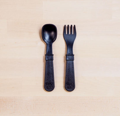 Replay, Toddler Utensil Fork and Spoon Set - Elegant Mommy
