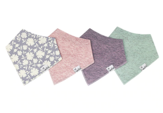 Blush Single Bandana Bib By Copper Pearl - Elegant Mommy