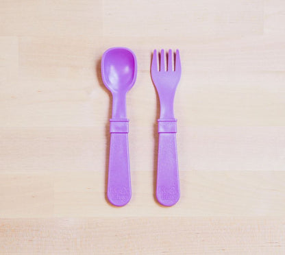 Replay, Toddler Utensil Fork and Spoon Set - Elegant Mommy