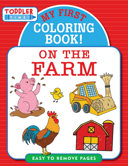 My First Coloring Book! On the Farm - Elegant Mommy
