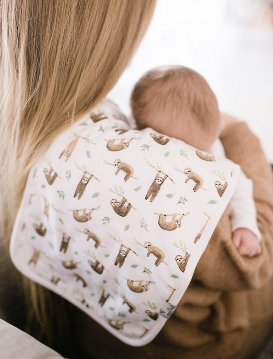 Copper Pearl Noah Burp Cloth - Elegant Mommy