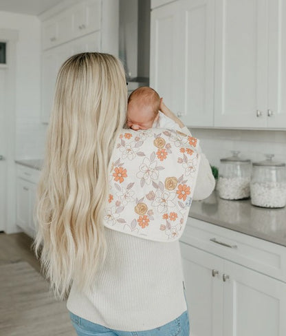 Copper Pearl Ferra Burp Cloth - Elegant Mommy
