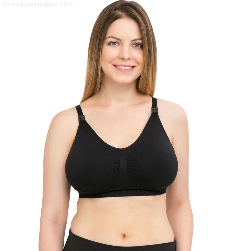 Sublime Busty Hands Free Pumping Bra Black - Elegant Mommy