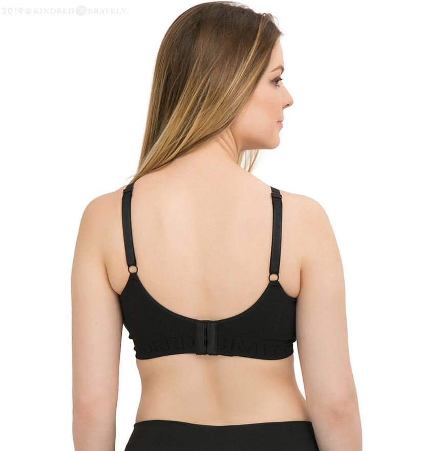 Sublime Busty Hands Free Pumping Bra Black - Elegant Mommy