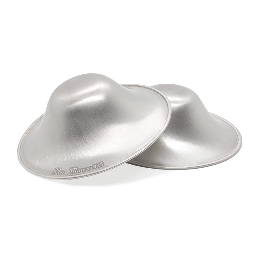 Silver Nursing Cups - Elegant Mommy